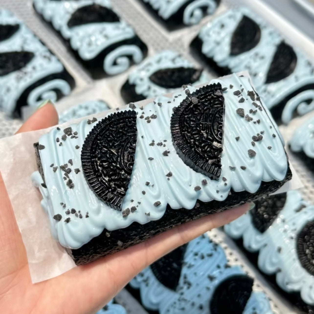 Flawed Oreo Mint Swiss Roll